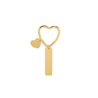 GOLDEN LOVE TAG CUSTOM CHAIN - LLAVEROS - Malandra Jewelry - ESYK19