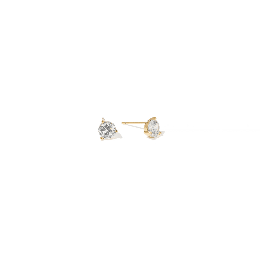 GOLDEN LUX STUDS - ARETES - Malandra Jewelry - ZWA88-QX05070Y