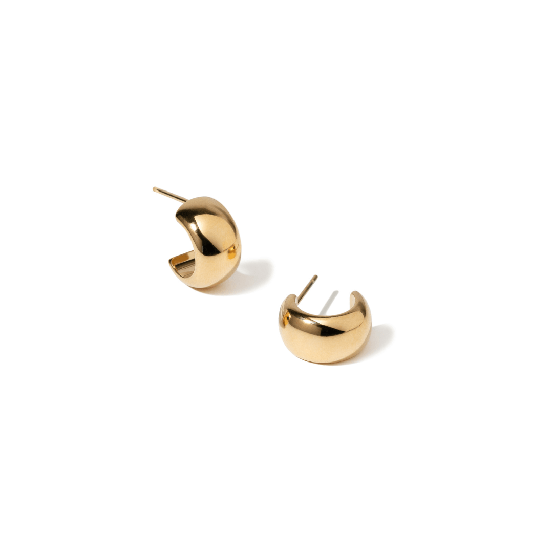 GOLDEN LUXE HOOPS - ARETES - Malandra Jewelry - EUWA224 - JDE0305038