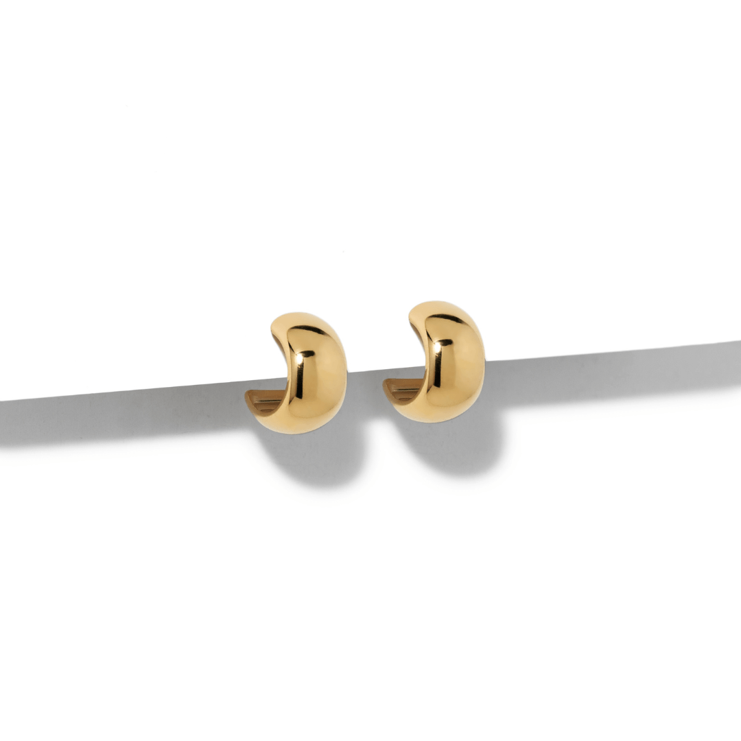 GOLDEN LUXE HOOPS - ARETES - Malandra Jewelry - EUWA224 - JDE0305038