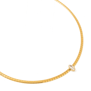 Golden Luxe Marquise Choker - COLLARES - Malandra Jewelry - EUWC646-JDN0106057