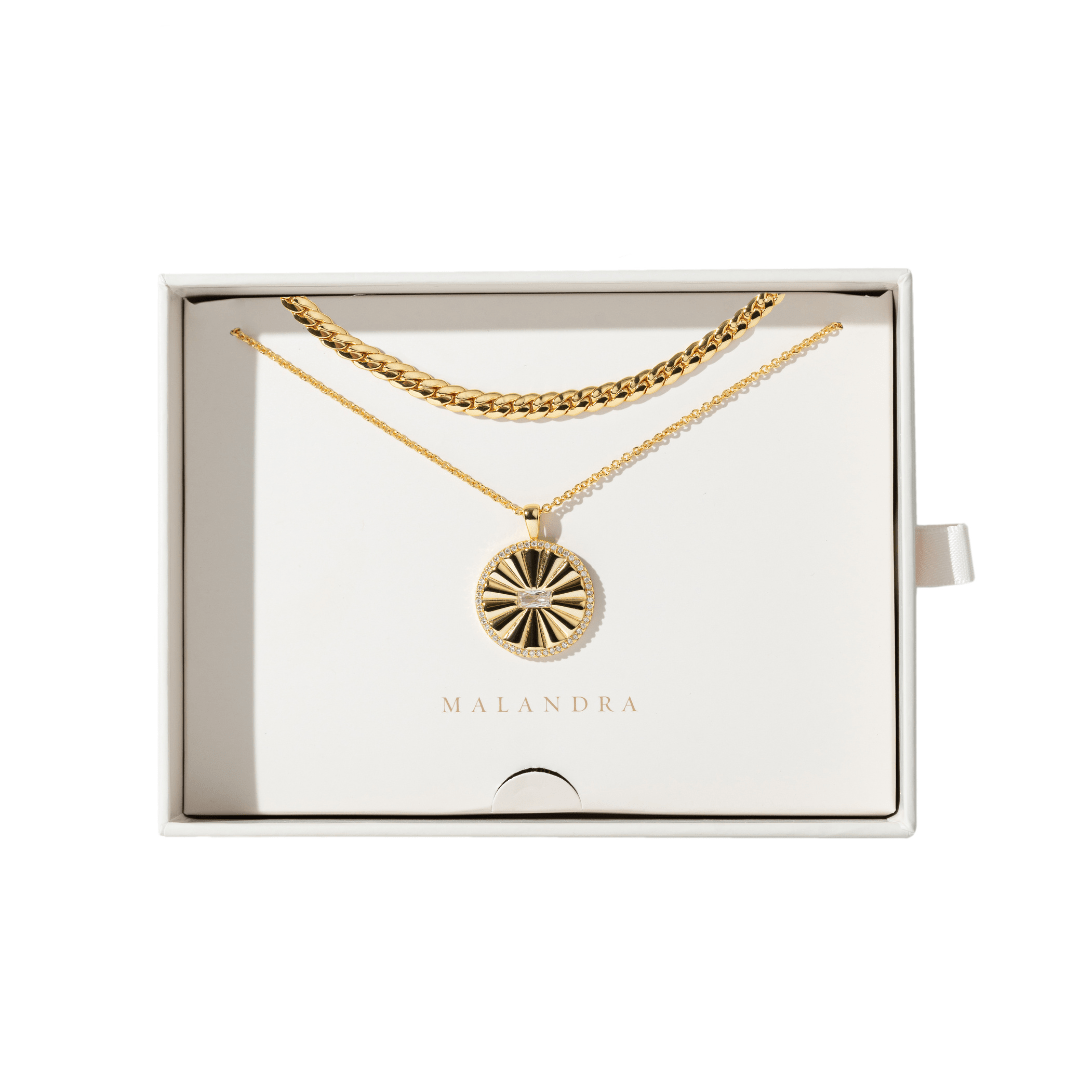 GOLDEN LUXE NECKLACE GIFT SET - SETS DE REGALO - Malandra Jewelry - SET84 / ICC510 - ICC512