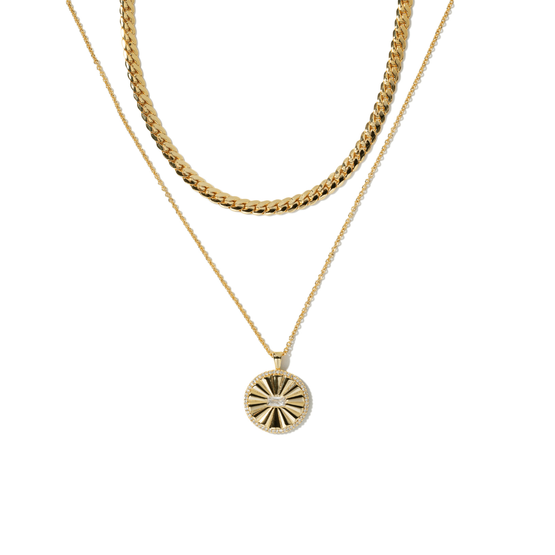 GOLDEN LUXE NECKLACE GIFT SET - SETS DE REGALO - Malandra Jewelry - SET84 / ICC510 - ICC512