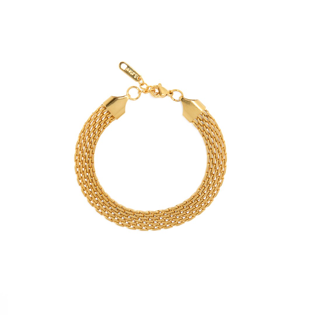 GOLDEN MESH BRACELET - PULSERAS - Malandra Jewelry - EUWP56 - JDB201051