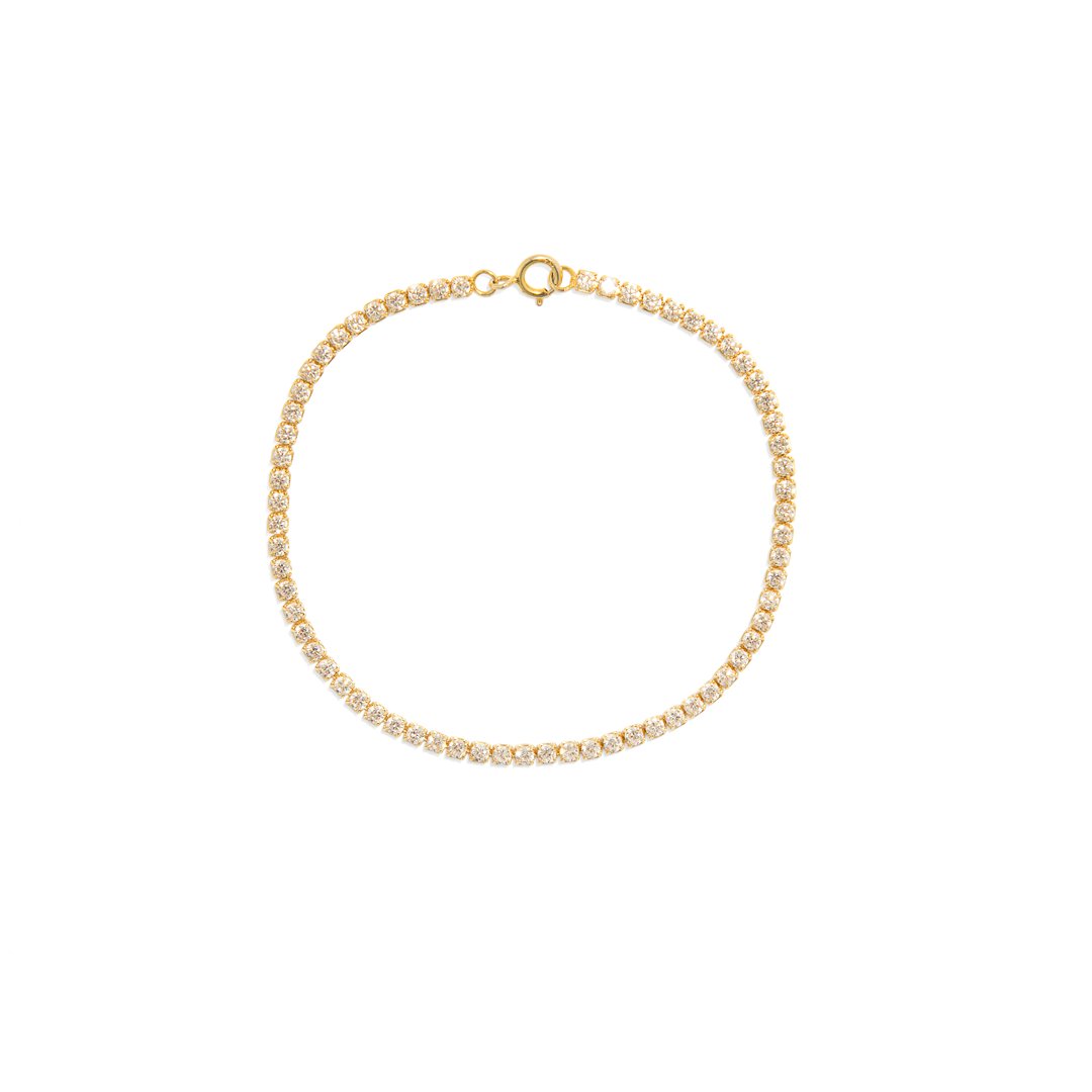 GOLDEN MILANO TENNIS BRACELET - PULSERAS - Malandra Jewelry - ERP102 - DZ60600382082C - 5