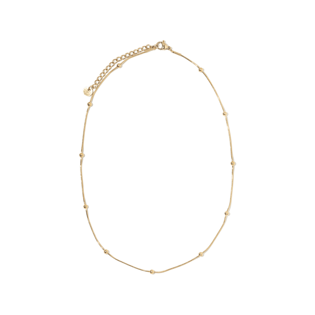 GOLDEN MINI SPHERES NECKLACE - COLLARES - Malandra Jewelry - ZXC2 - T001012697