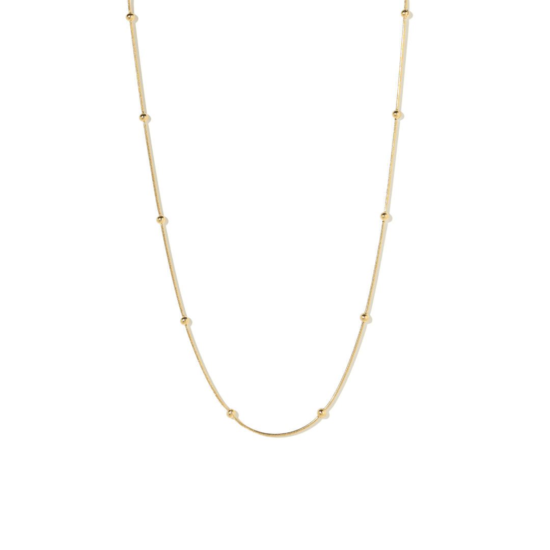 GOLDEN MINI SPHERES NECKLACE - COLLARES - Malandra Jewelry - ZXC2 - T001012697