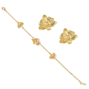 GOLDEN MOM ORCHID GIFT SET - SETS DE REGALO - Malandra Jewelry - SET218-ICA545/ICP571