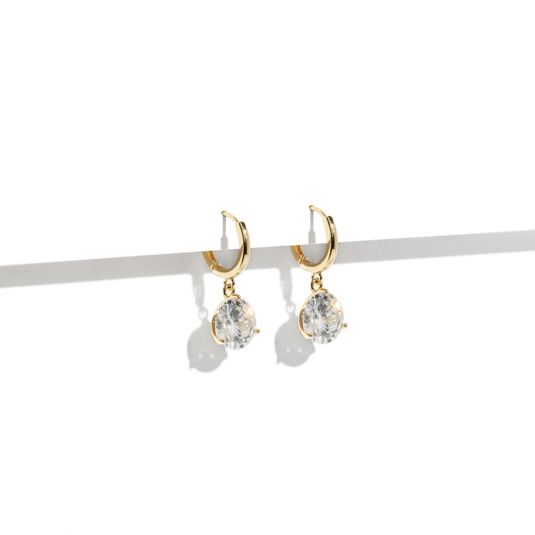 GOLDEN RADIANCE HOOPS - ARETES - Malandra Jewelry - ZWA67 - QX01325