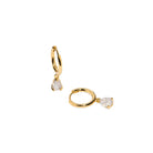 GOLDEN SPARK DROP HUGGIES - ARETES - Malandra Jewelry - AA1386 - D43781