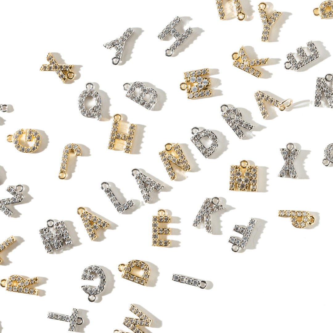 GOLDEN SPARK INITIAL CHARM - DIJES - Malandra Jewelry - TD1942.A