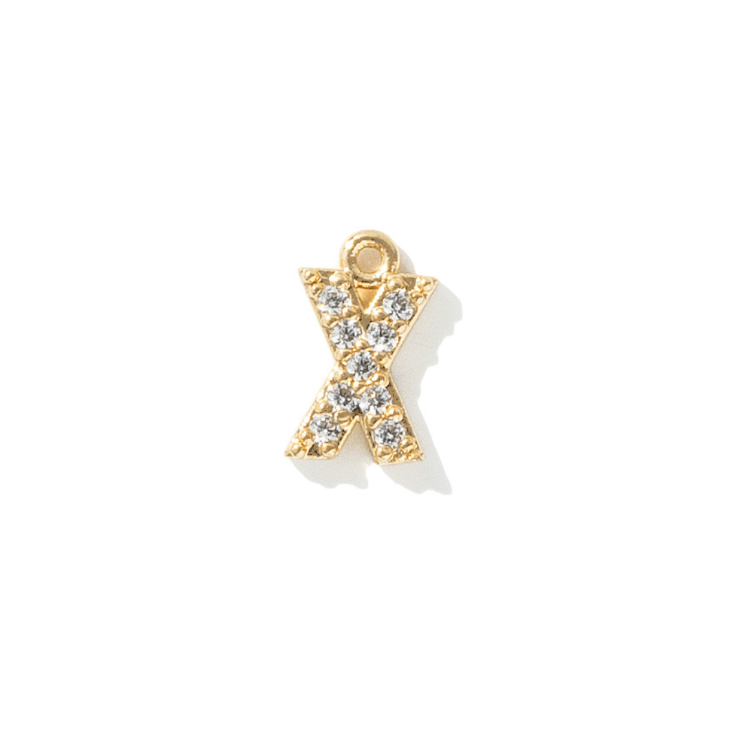 GOLDEN SPARK INITIAL CHARM - DIJES - Malandra Jewelry - TD1942.X