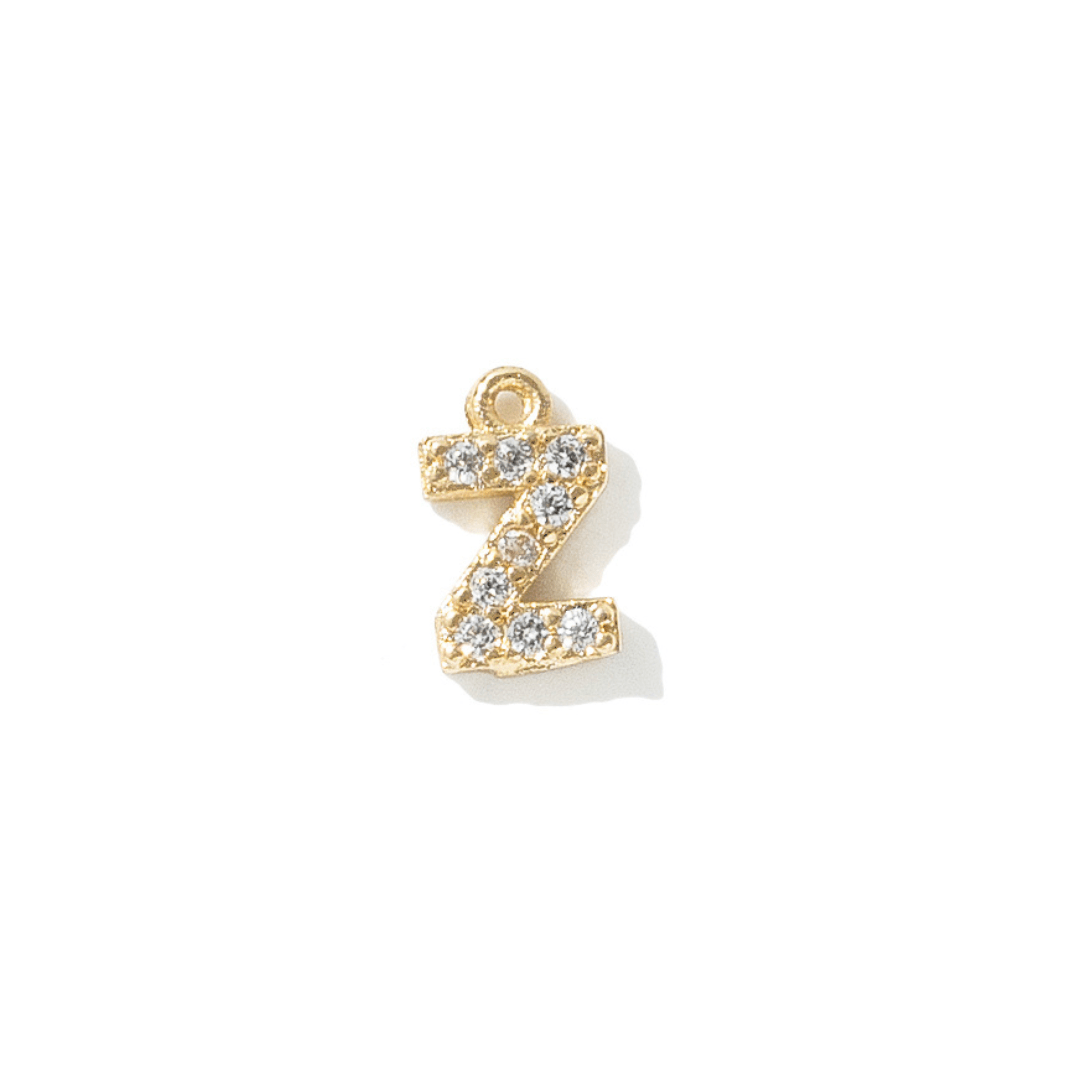 GOLDEN SPARK INITIAL CHARM - DIJES - Malandra Jewelry - TD1942.Z