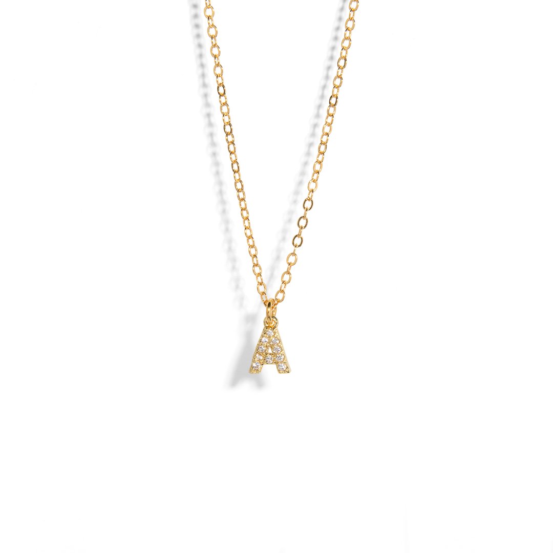 GOLDEN SPARK LETTER NECKLACE - COLLARES - Malandra Jewelry - TC1697.A