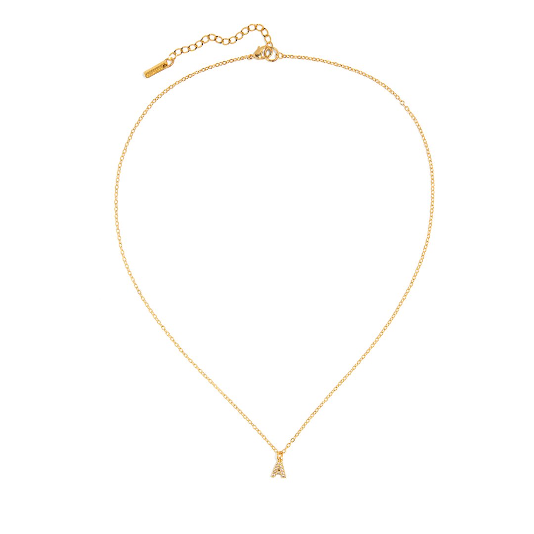 GOLDEN SPARK LETTER NECKLACE - COLLARES - Malandra Jewelry - TC1697.A