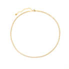 GOLDEN TENNIS LUX NECKLACE - COLLARES - Malandra Jewelry - EAWC93 - MMB35