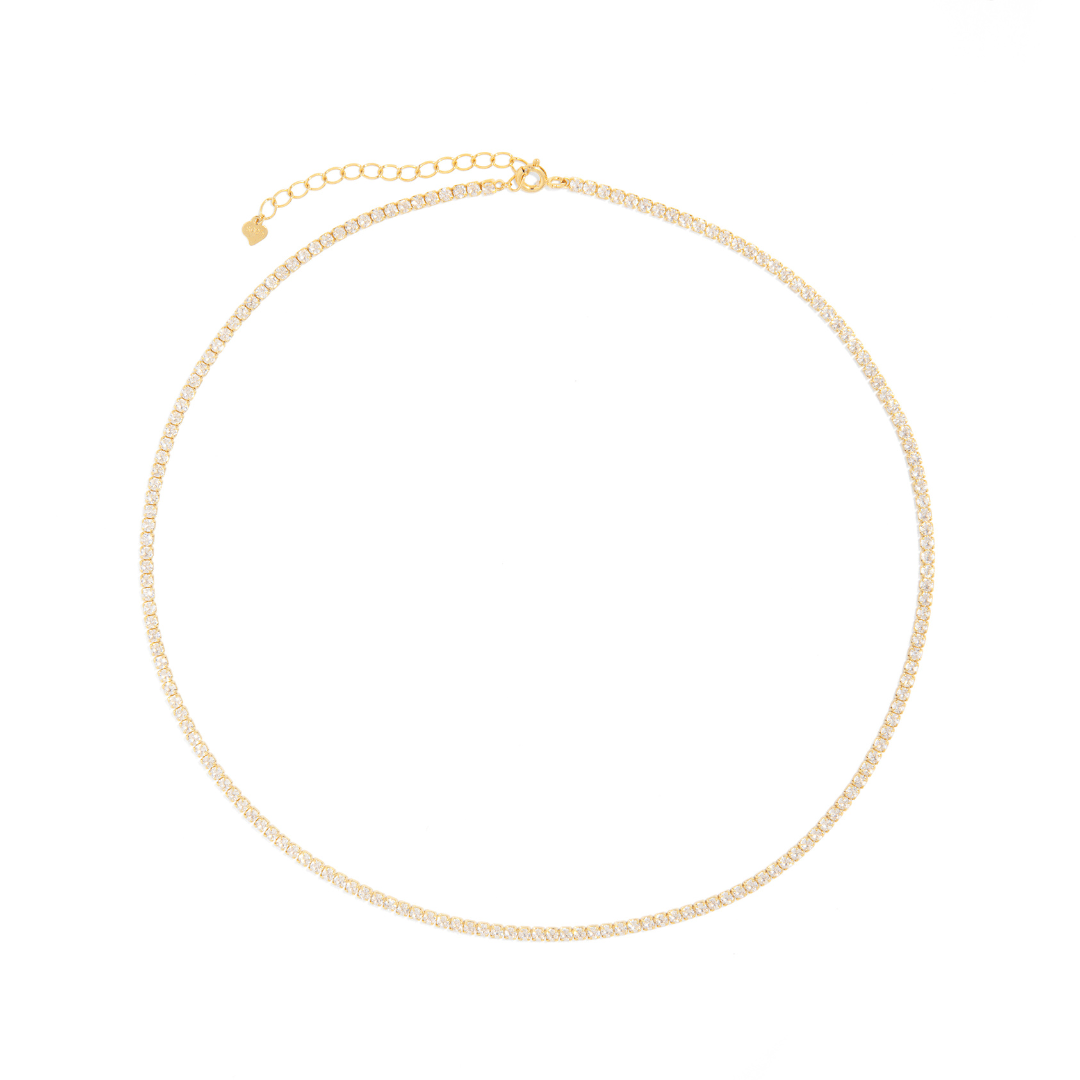 GOLDEN TENNIS SPARK NECKLACE - COLLARES - Malandra Jewelry - ZOC1 - YE05948I8Z