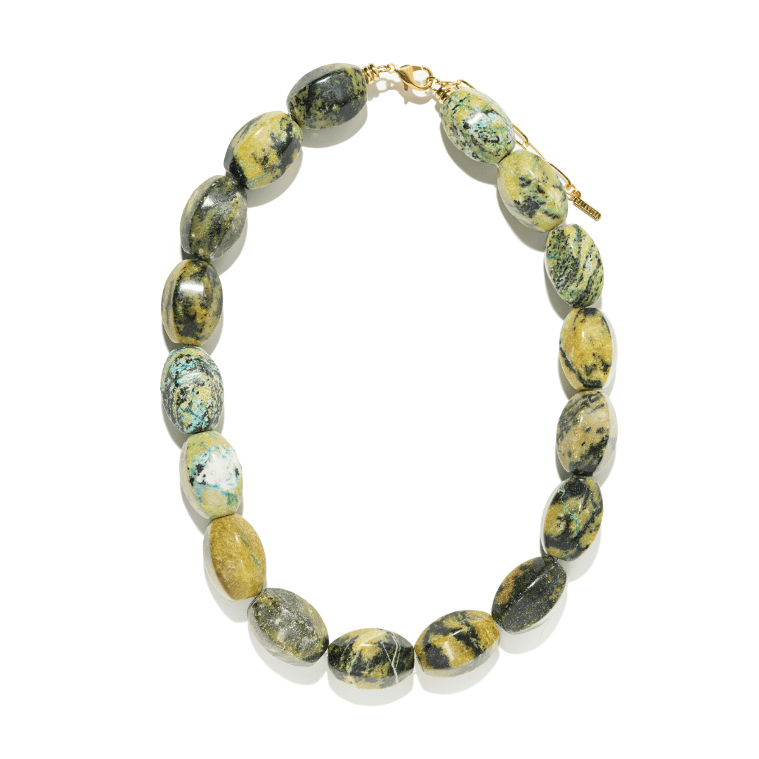 GOLDEN TURQUOISE TERRA NECKLACE - COLLARES - Malandra Jewelry - TC2128