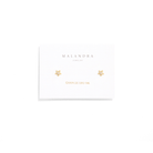 GOLDEN TWINKLE STAR EARRINGS - ARETES - Malandra Jewelry - ZWA21 - QX00885Y