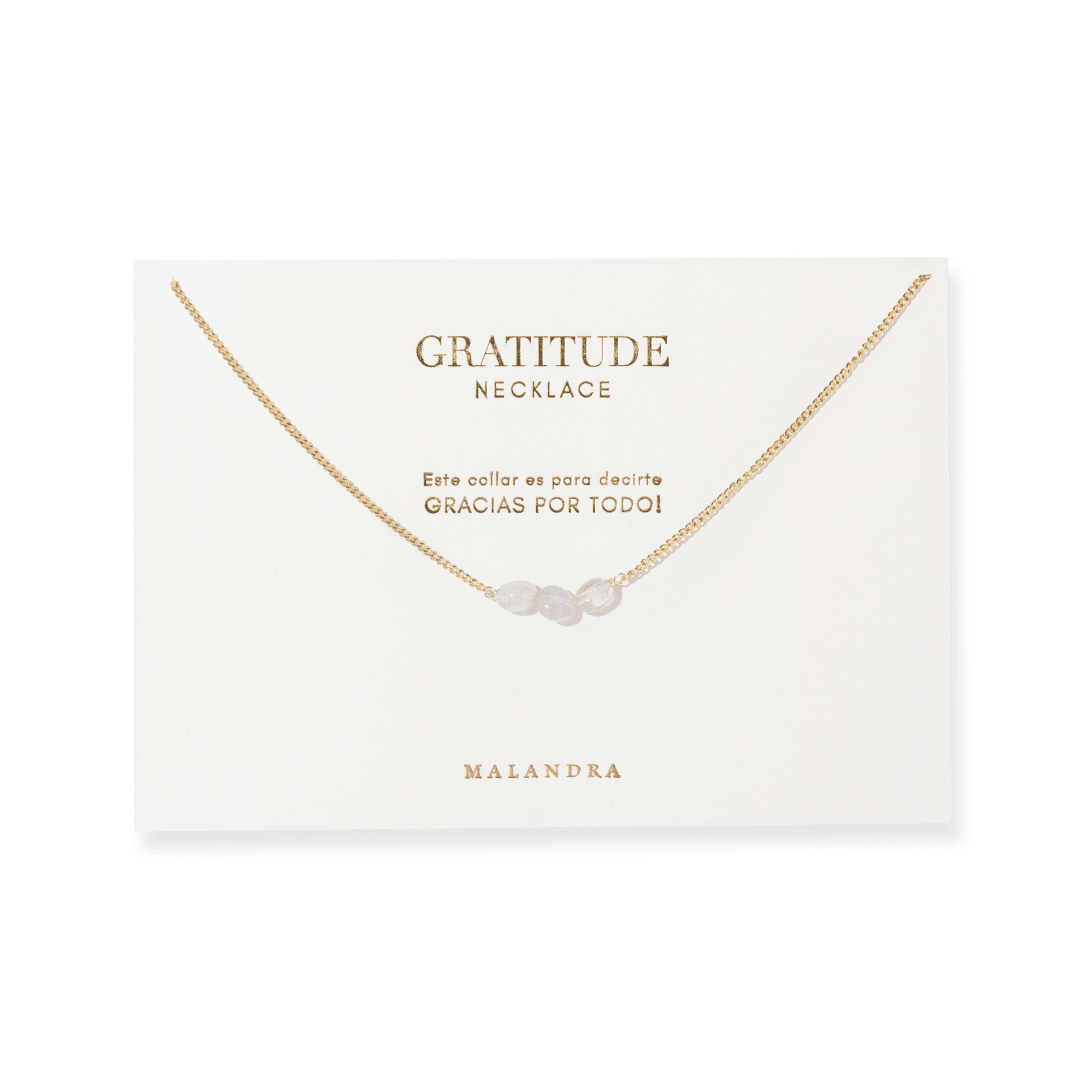 GRATITUDE AMETHYST GLOW NECKLACE - COLLARES - Malandra Jewelry - TC2271