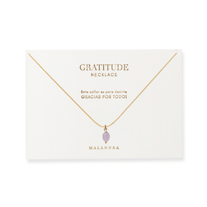 GRATITUDE AMETHYST NECKLACE - COLLARES - Malandra Jewelry - TC2221