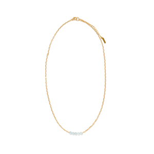 GRATITUDE AQUAMARINE NECKLACE - COLLARES - Malandra Jewelry - TC2322