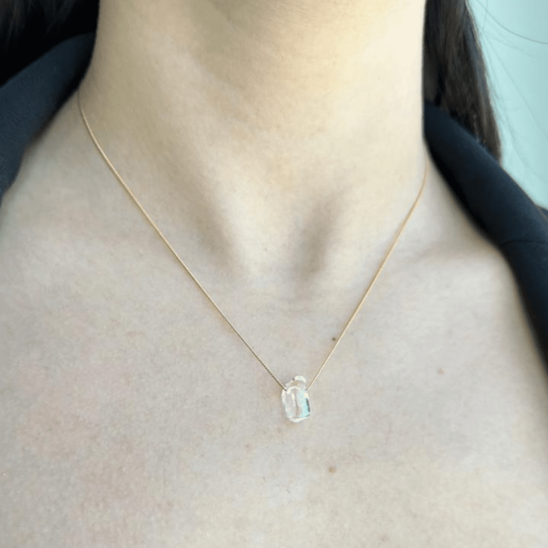 GRATITUDE CRYSTAL QUARTZ NECKLACE - COLLARES - Malandra Jewelry - TC2178