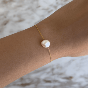Gratitude Muse Pearl Bracelet - PULSERAS - Malandra Jewelry - TP2636
