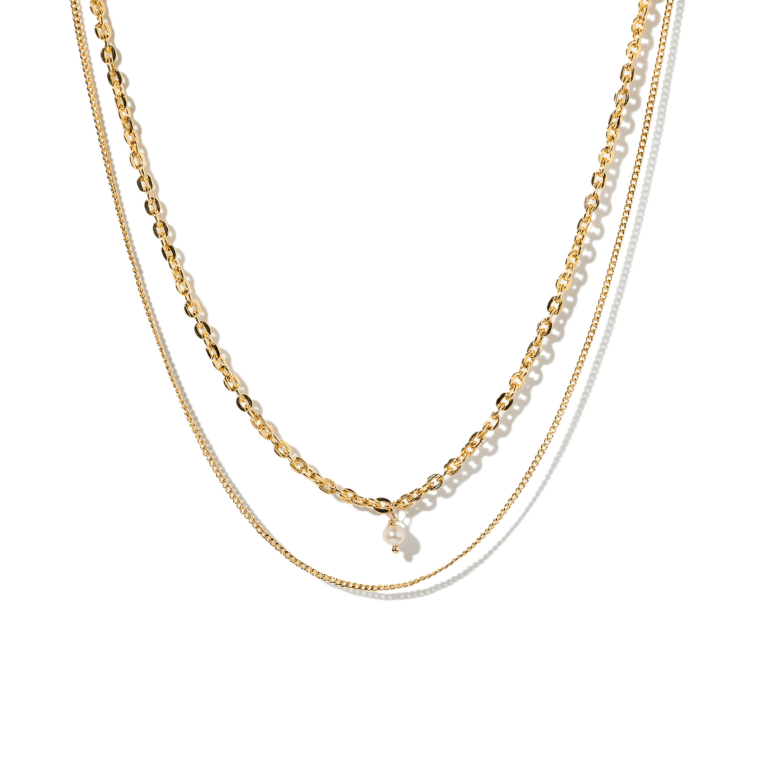 GRATITUDE PEARL GLOW NECKLACE - COLLARES - Malandra Jewelry - TC1857