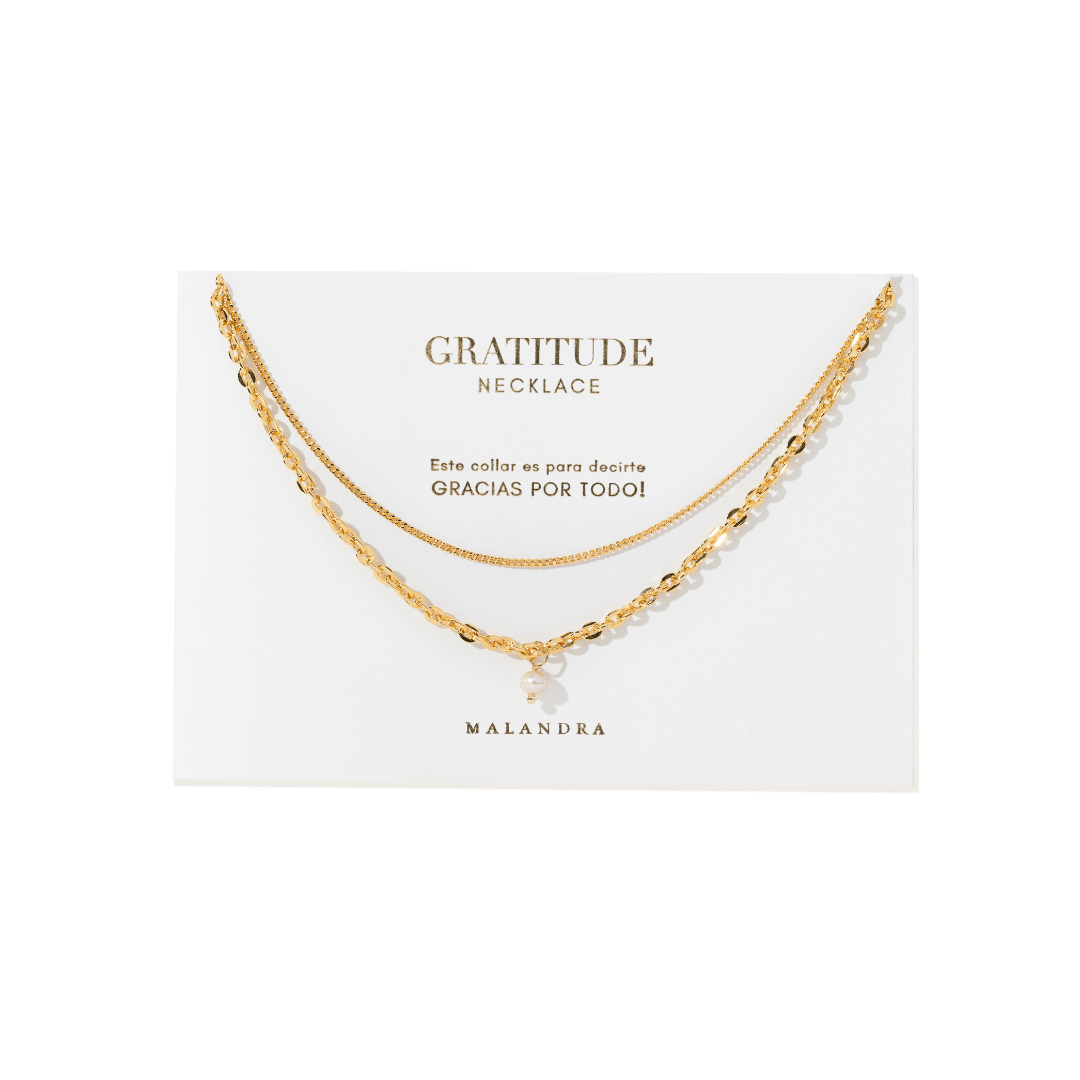 GRATITUDE PEARL GLOW NECKLACE - COLLARES - Malandra Jewelry - TC1857