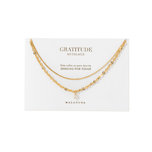 GRATITUDE PEARL GLOW NECKLACE - COLLARES - Malandra Jewelry - TC1857