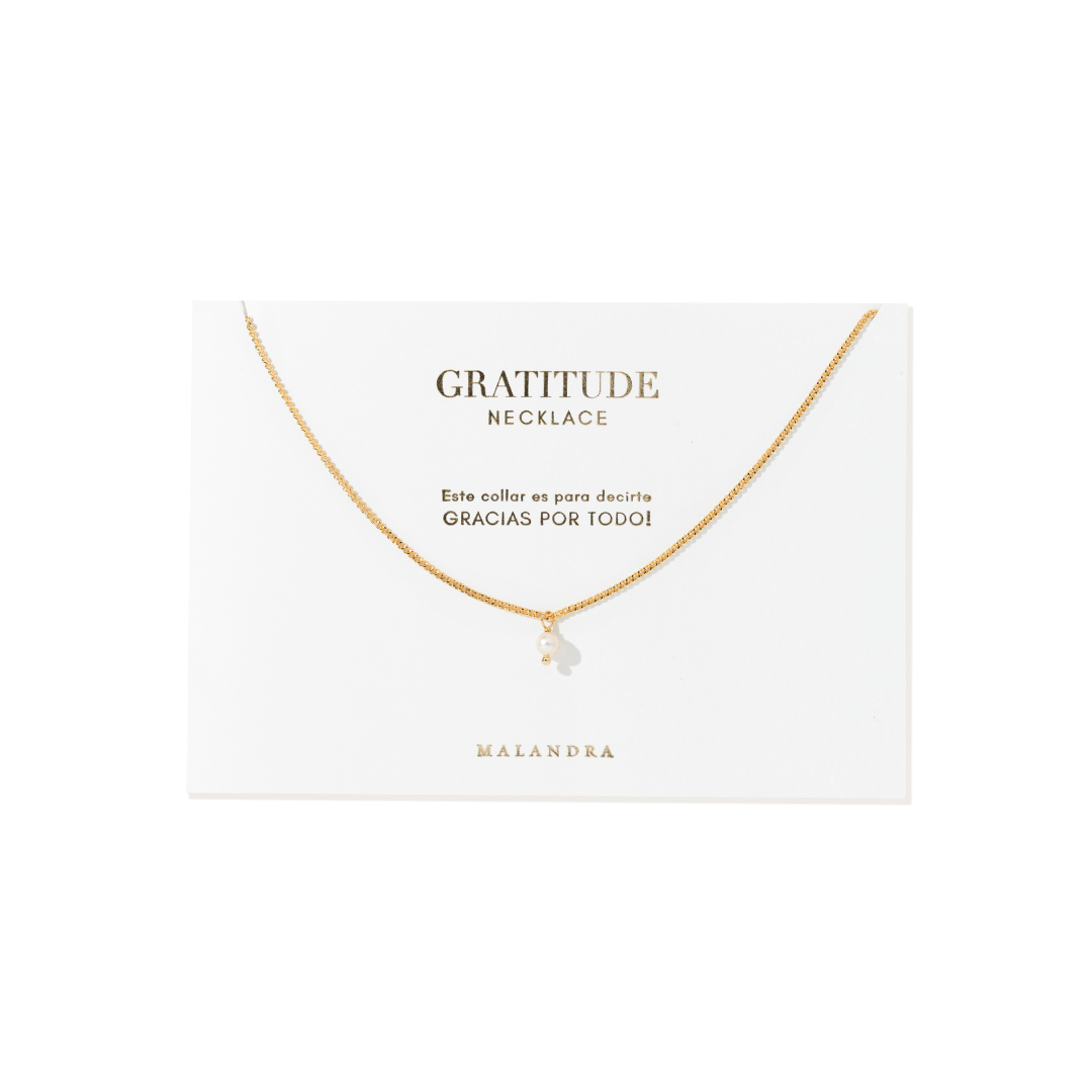 GRATITUDE PEARL LUXE NECKLACE - COLLARES - Malandra Jewelry - TC1858