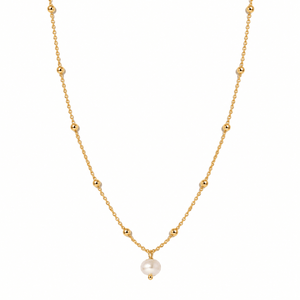 Gratitude Pink Pearl Necklace - COLLARES - Malandra Jewelry - TC2282
