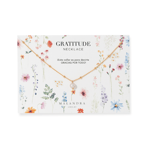 GRATITUDE PINK PEARL NECKLACE - COLLARES - Malandra Jewelry - TC2282