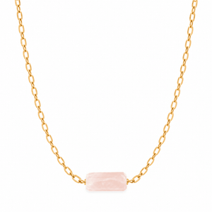 Gratitude Quartz Slab Necklace - COLLARES - Malandra Jewelry - TC2633