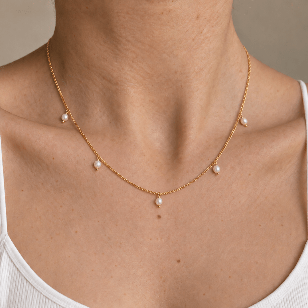 GRATITUDE SWEET PEARLS NECKLACE - COLLARES - Malandra Jewelry - TC2285