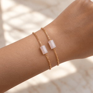 Gratitude Sweet Quartz Bracelet - PULSERAS - Malandra Jewelry - TP2639