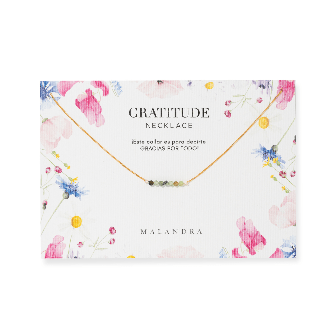 GRATITUDE SWEET TOURMALINE NECKLACE - COLLARES - Malandra Jewelry - TC2324