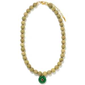 GREEN ALXA GAIA NECKLACE - COLLARES - Malandra Jewelry - TC2434