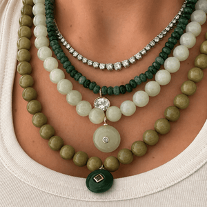 GREEN ALXA GAIA NECKLACE - COLLARES - Malandra Jewelry - TC2434