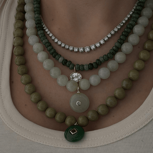GREEN ALXA GAIA NECKLACE - COLLARES - Malandra Jewelry - TC2434