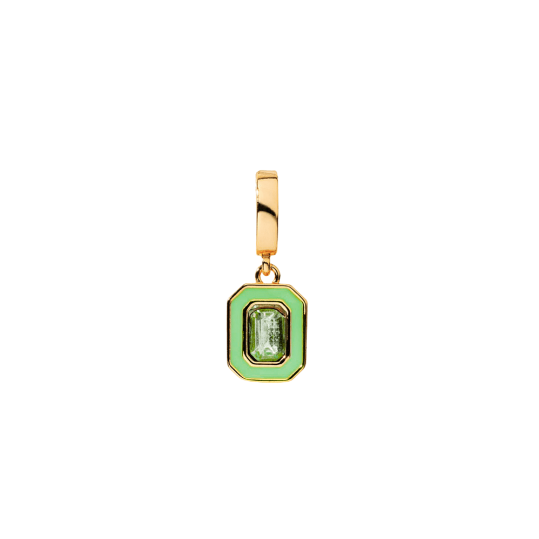 GREEN GEM CHARM - DIJES - Malandra Jewelry - EYHD51 - HP10