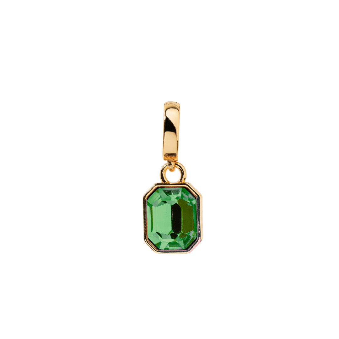 GREEN GEM CHARM - DIJES - Malandra Jewelry - EYHD56 - HP31