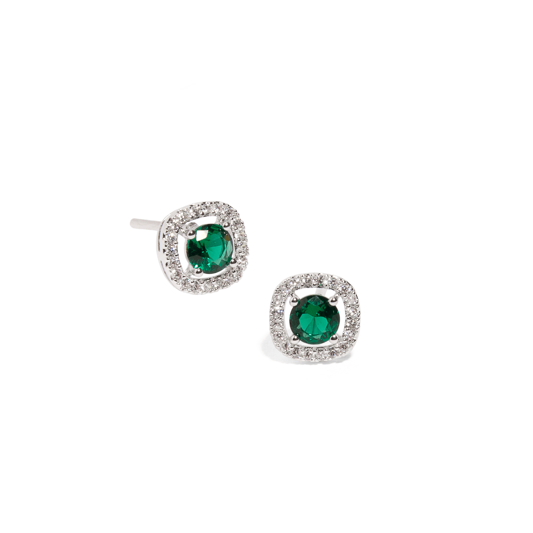 GREEN LUXE EARRINGS - ARETES - Malandra Jewelry - ZWA35.V - QX03450YS