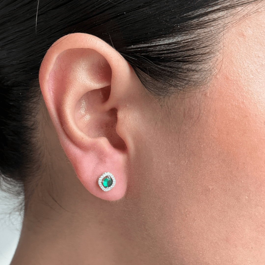 GREEN LUXE EARRINGS - ARETES - Malandra Jewelry - ZWA35.V - QX03450YS