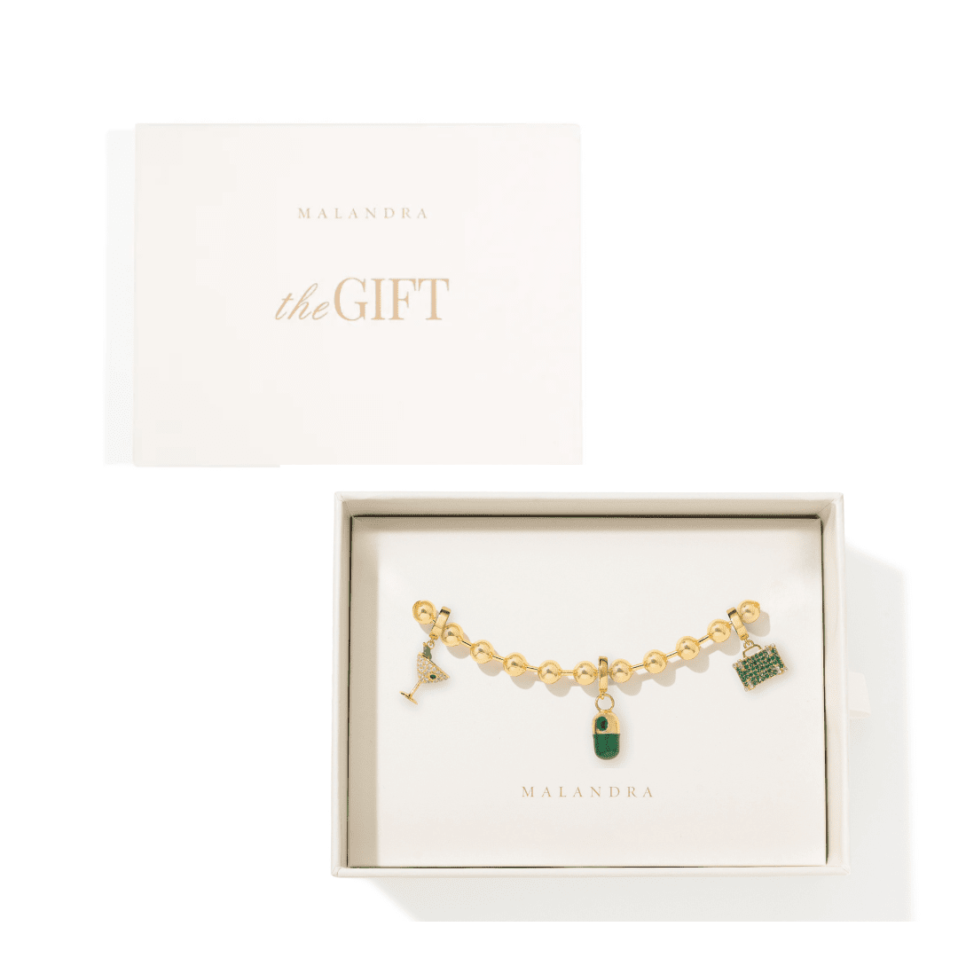 GREEN NIGHT CHARMS GIFT SET - SETS DE REGALO - Malandra Jewelry - SET174 EYHP14/EYHD113/EYHD118/EYHD120