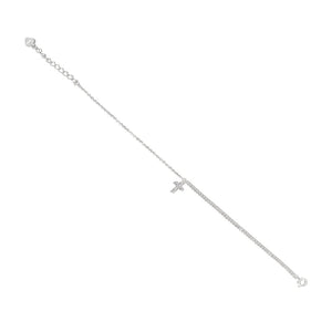 HALF GLOW CROSS BRACELET - PULSERAS - Malandra Jewelry - FBP537-1EPU0187-1PP-4