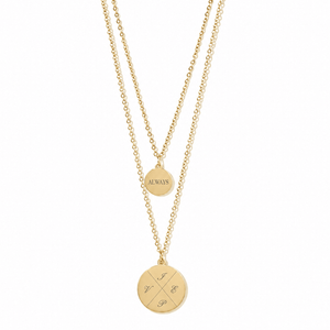 HALO DOUBLE CUSTOM NECKLACE - COLLARES GRABADOS - Malandra Jewelry - ZXC3-X001089475