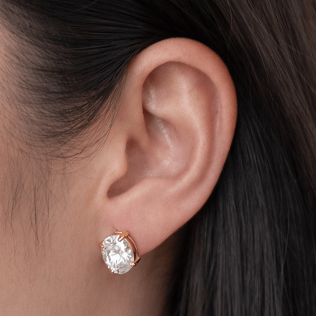 HALO OVAL EARRINGS - ARETES - Malandra Jewelry - EUWA329-JDE0308029-1