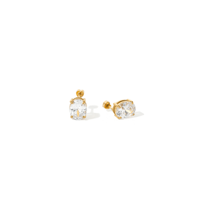 HALO OVAL EARRINGS - ARETES - Malandra Jewelry - EUWA329-JDE0308029-1